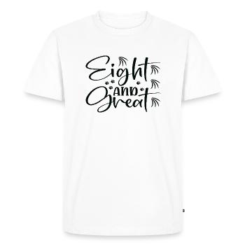 Eight and Great - Men's Premium Organic T-Shirt - white - Front - Nico (187cm)