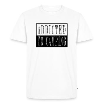 Camping Men America Bday Hike Camping Out Van Life - Men's Premium Organic T-Shirt - white - Front - Nico (187cm)