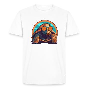 Turtle, Reptile, Turtle, Chelonian - Men's Premium Organic T-Shirt - white - Front - Nico (187cm)
