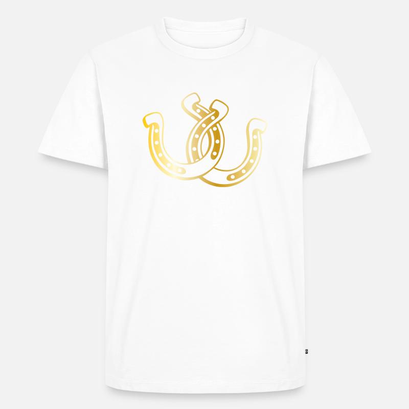 Pferde - Männer Premium Bio T-Shirt - Weiß