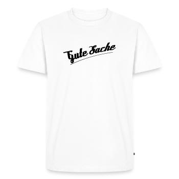 Good thing - Men's Premium Organic T-Shirt - white - Front - Nico (187cm)