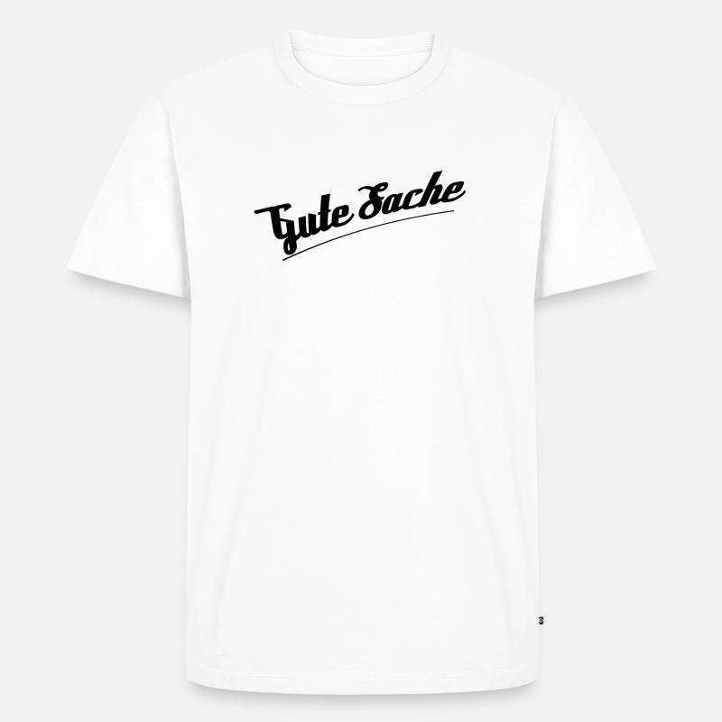 Gute Sache - Männer Premium Bio T-Shirt - Weiß