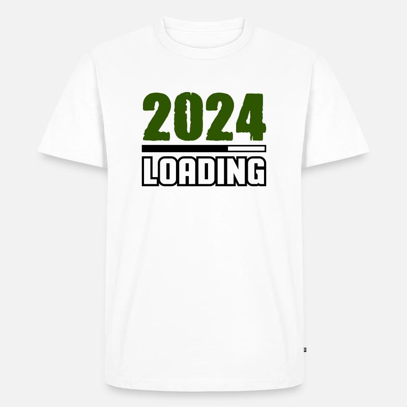 Loading 2024 - Männer Premium Bio T-Shirt - Weiß