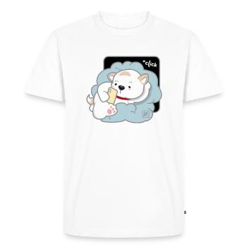 Chien Coréen - Style Japonais 03 - T-shirt Premium bio Homme - blanc - Devant - Nico (187cm)