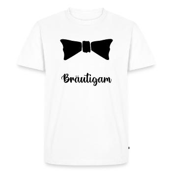 noeud papillon marié - T-shirt Premium bio Homme - blanc - Devant - Nico (187cm)
