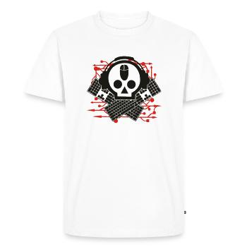skully - Men's Premium Organic T-Shirt - white - Front - Nico (187cm)