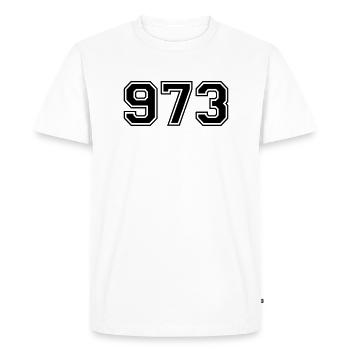 973 - T-shirt Premium bio Homme - blanc - Devant - Nico (187cm)