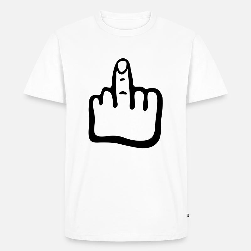 Hand, Finger g1 - Männer Premium Bio T-Shirt - Weiß