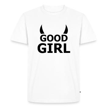 good girl - T-shirt Premium bio Homme - blanc - Devant - Nico (187cm)
