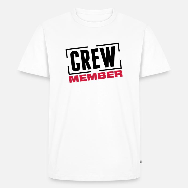 crew_member_design_bs2 - Männer Premium Bio T-Shirt - Weiß