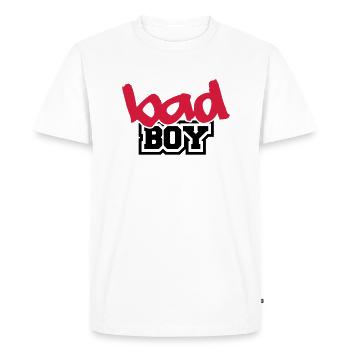Bad Boy - T-shirt Premium bio Homme - blanc - Devant - Nico (187cm)