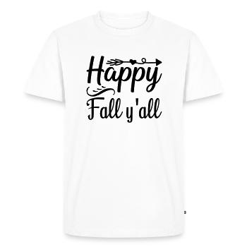 10 happy fall y all - Men's Premium Organic T-Shirt - white - Front - Nico (187cm)