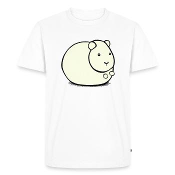 Hamster mignon animal rongeur animaux drôle animal 4 - T-shirt Premium bio Homme - blanc - Devant - Nico (187cm)