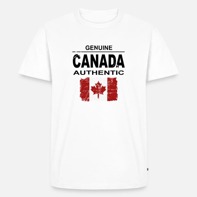 Kanada - Maple Leaf - Canada - Männer Premium Bio T-Shirt - Weiß