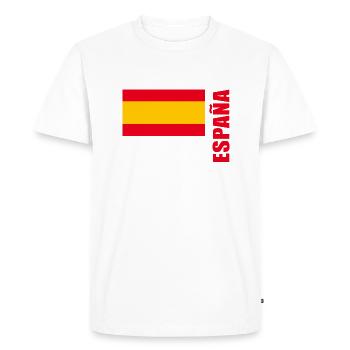 Madrid - Men's Premium Organic T-Shirt - white - Front - Nico (187cm)