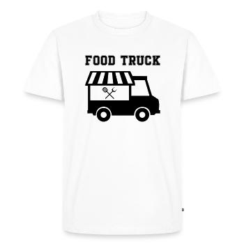 Camion de cuisine de rue 1 - T-shirt Premium bio Homme - blanc - Devant - Nico (187cm)