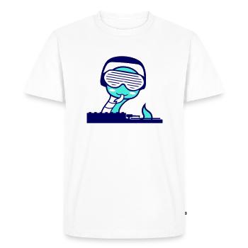 Cool Mixer Party Club Music Fun - Men's Premium Organic T-Shirt - white - Front - Nico (187cm)