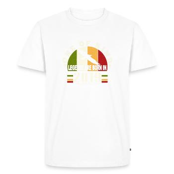Legend Born 2019 anniversaire 5 ans - T-shirt Premium bio Homme - blanc - Devant - Nico (187cm)