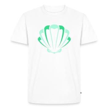 shell - Men's Premium Organic T-Shirt - white - Front - Nico (187cm)