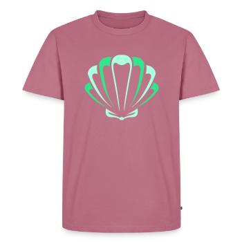 shell - Men's Premium Organic T-Shirt - mauve - Front - Nico (187cm)