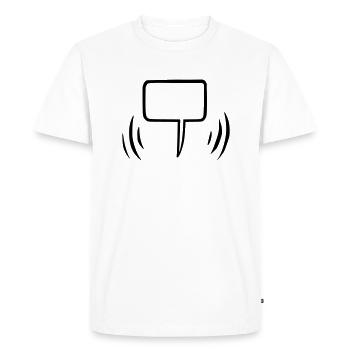 Bulle vide - T-shirt Premium bio Homme - blanc - Devant - Nico (187cm)