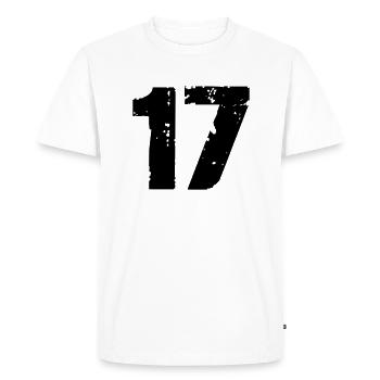 17 - T-shirt Premium bio Homme - blanc - Devant - Nico (187cm)