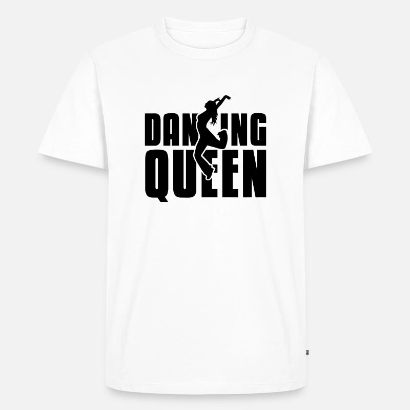 dancing queen - Männer Premium Bio T-Shirt - Weiß
