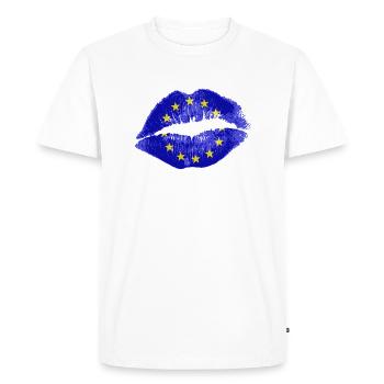 Kiss (UE) - T-shirt Premium bio Homme - blanc - Devant - Nico (187cm)