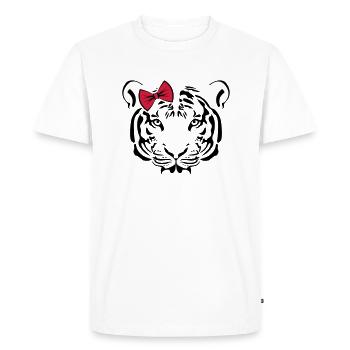 Tiger EDITION cute cute - T-shirt Premium bio Homme - blanc - Devant - Nico (187cm)