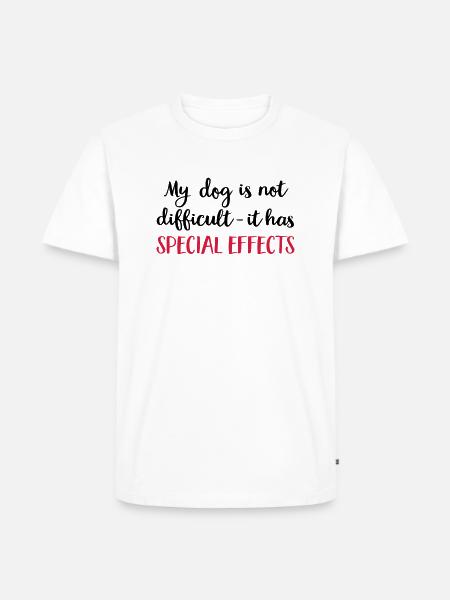 dog - Männer Premium Bio T-Shirt - Weiß