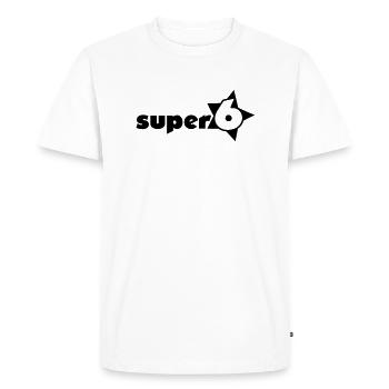 super_6_1c - T-shirt Premium bio Homme - blanc - Devant - Nico (187cm)