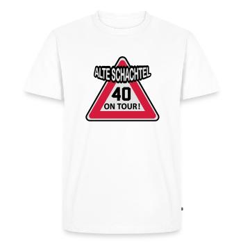 40 - T-shirt Premium bio Homme - blanc - Devant - Nico (187cm)