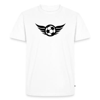 fussball_logo_f1 - T-shirt Premium bio Homme - blanc - Devant - Nico (187cm)