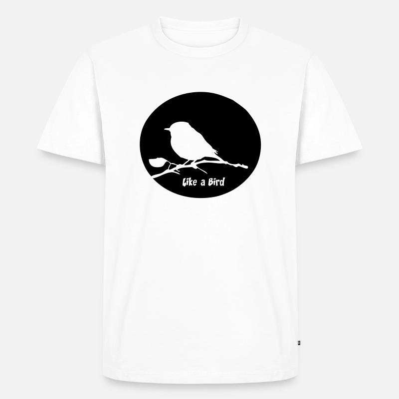 oiseau - Männer Premium Bio T-Shirt - Weiß