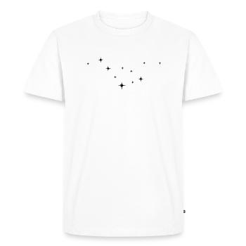 mypokerfashion_fond_etoiles - Men's Premium Organic T-Shirt - white - Front - Nico (187cm)
