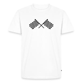 racig_flag__f2 - T-shirt Premium bio Homme - blanc - Devant - Nico (187cm)