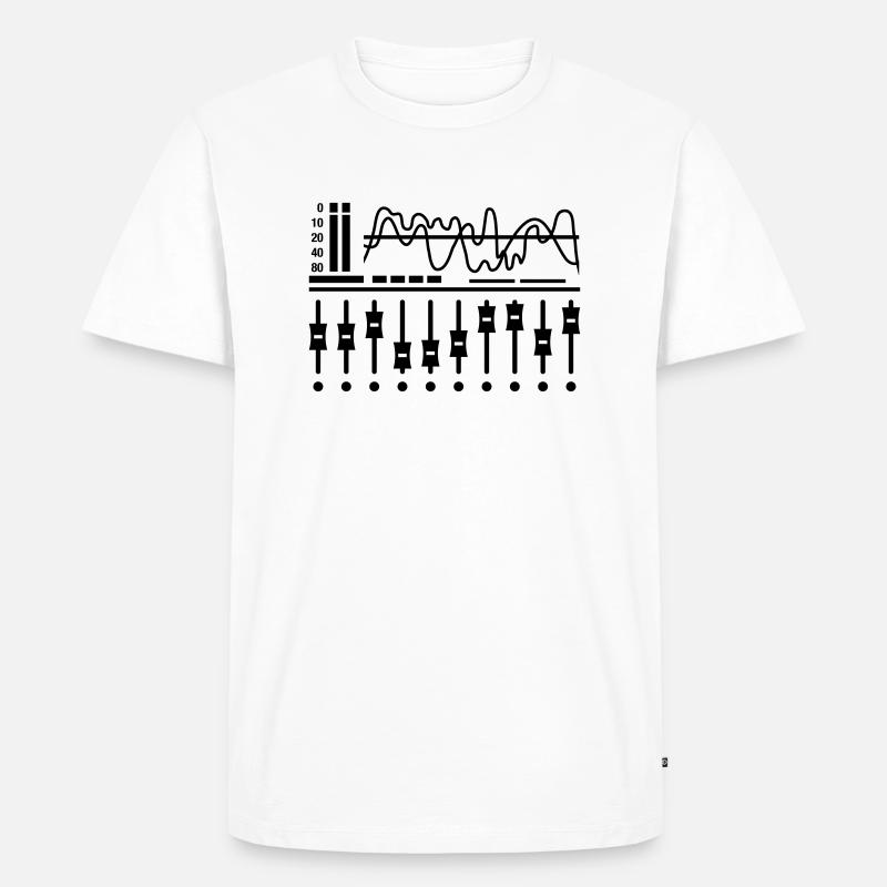 mixing_table - Männer Premium Bio T-Shirt - Weiß