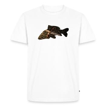 Carpe - libellule - T-shirt Premium bio Homme - blanc - Devant - Nico (187cm)
