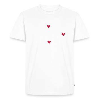 Fille - T-shirt Premium bio Homme - blanc - Devant - Nico (187cm)
