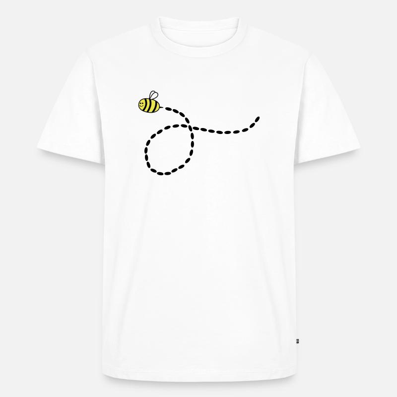 bee_01 - Männer Premium Bio T-Shirt - Weiß