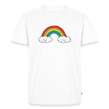 Happy Corona Virus Covid # 1 - Men's Premium Organic T-Shirt - white - Front - Nico (187cm)