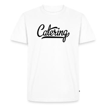 Catering - Men's Premium Organic T-Shirt - white - Front - Nico (187cm)