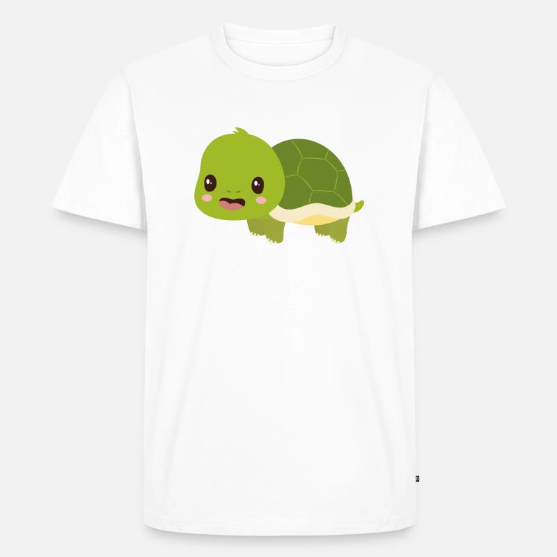 Schildkröte - Männer Premium Bio T-Shirt - Weiß