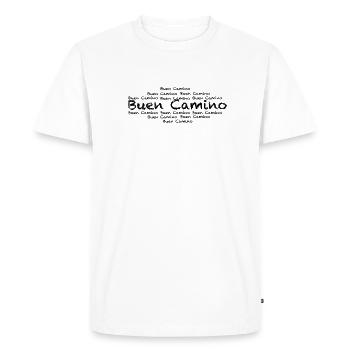 Buen Camino - Men's Premium Organic T-Shirt - white - Front - Nico (187cm)