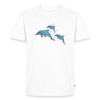 dauphins - T-shirt Premium bio Homme - blanc - Devant - Nico (187cm)