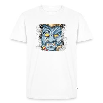Fudo Myoo - Men's Premium Organic T-Shirt - white - Front - Nico (187cm)