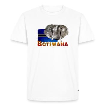 Botswana - T-shirt Premium bio Homme - blanc - Devant - Nico (187cm)