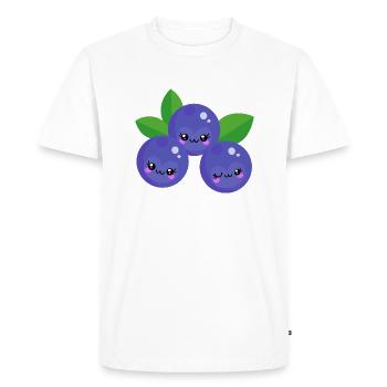 Bleuets de Kawaii - T-shirt Premium bio Homme - blanc - Devant - Nico (187cm)
