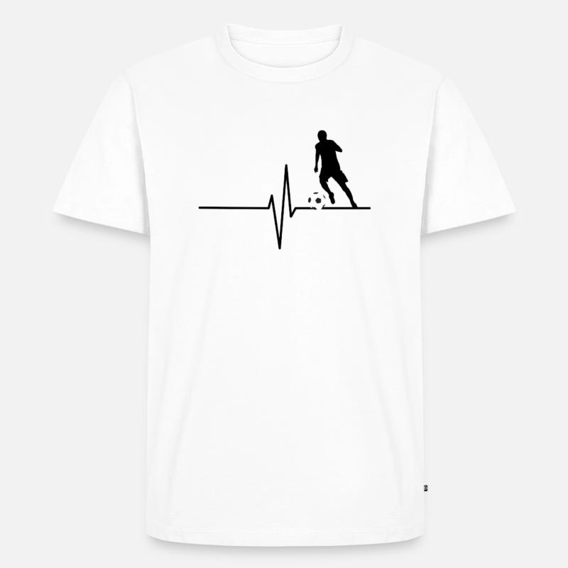 Fußballer - Männer Premium Bio T-Shirt - Weiß