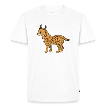 Lynx - T-shirt Premium bio Homme - blanc - Devant - Nico (187cm)